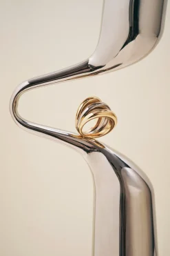 Bijoux|Balzac Bague Irene Bicolore Dore Et Argente