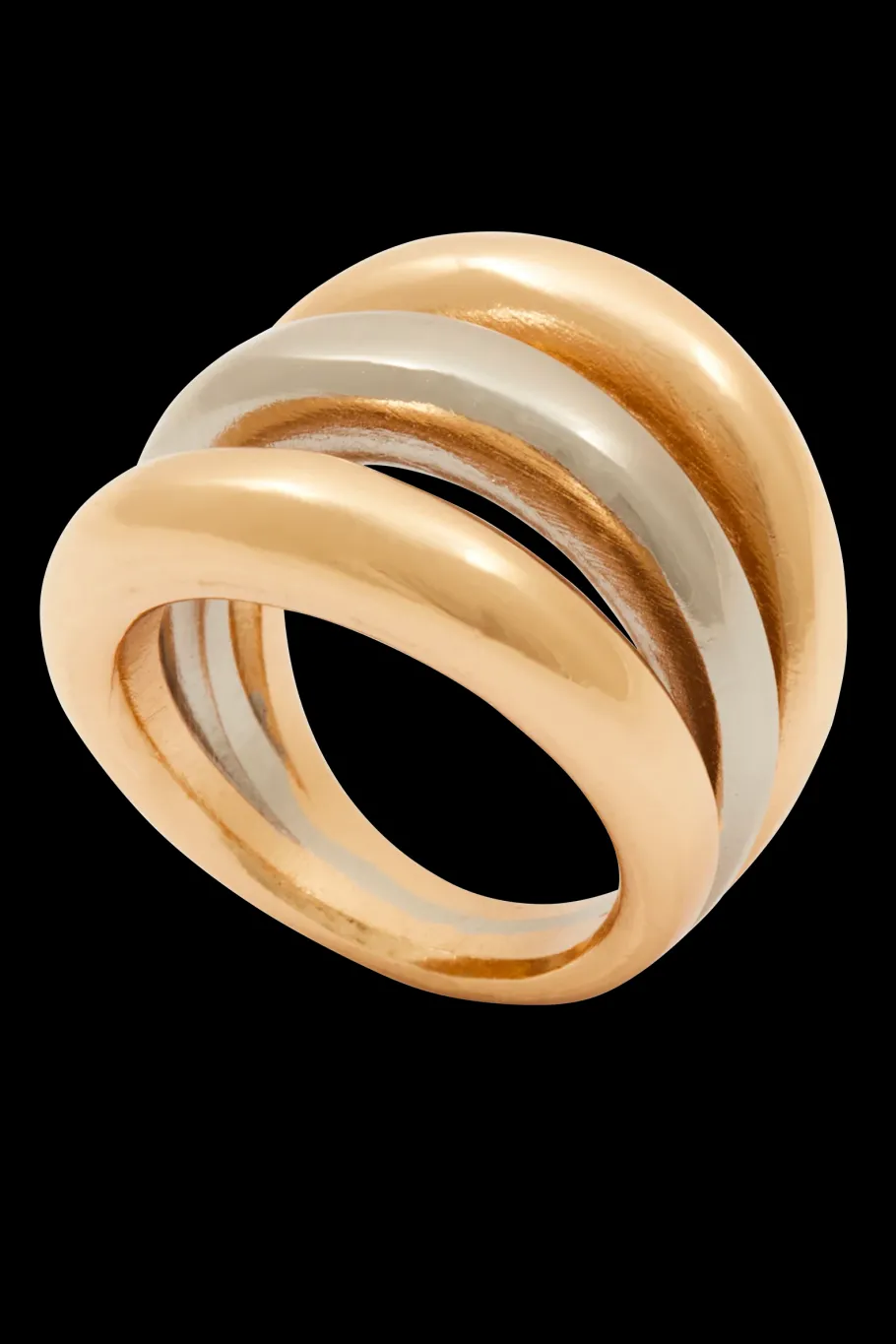 Bijoux|Balzac Bague Irene Bicolore Dore Et Argente