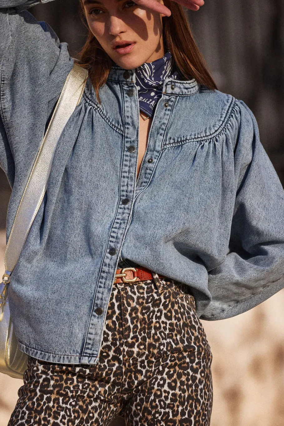 Chemises Et Blouses|Balzac Blouse Apolline Bleu Glacier