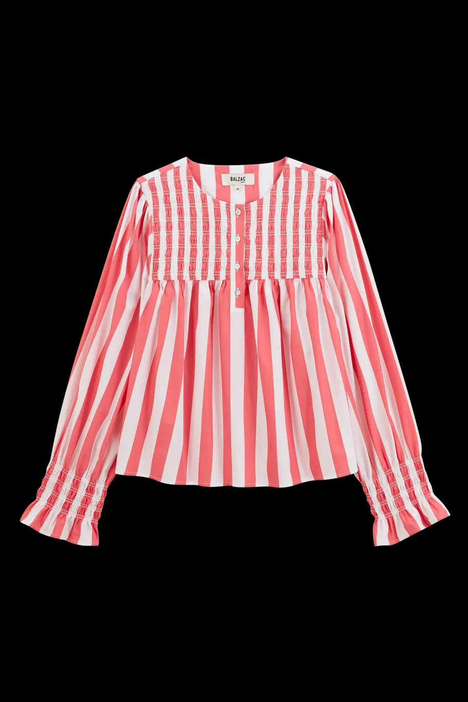 Chemises Et Blouses|Balzac Blouse Ophelie Rayures Rose