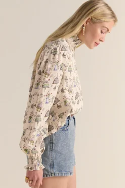 Chemises Et Blouses|Balzac Blouse Une Fois Imprime Anniversaire