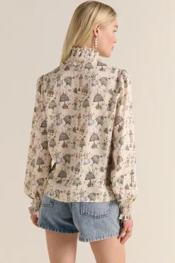 Chemises Et Blouses|Balzac Blouse Une Fois Imprime Anniversaire