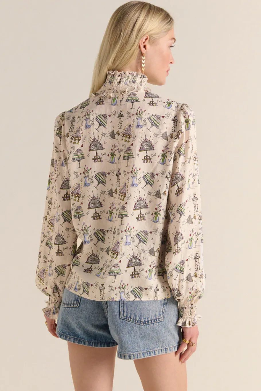 Chemises Et Blouses|Balzac Blouse Une Fois Imprime Anniversaire
