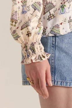 Chemises Et Blouses|Balzac Blouse Une Fois Imprime Anniversaire