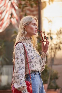 Chemises Et Blouses|Balzac Blouse Une Fois Imprime Anniversaire