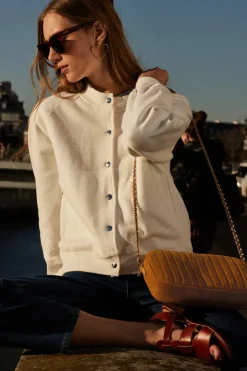 Sweatshirts|Balzac Cardigan Douillet Ecru