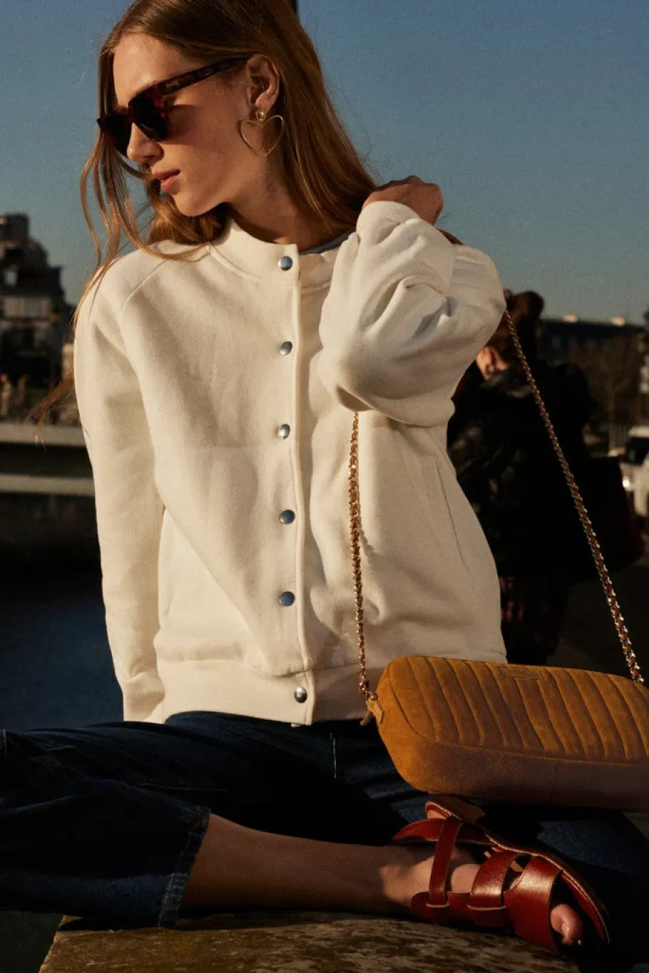 Sweatshirts|Balzac Cardigan Douillet Ecru