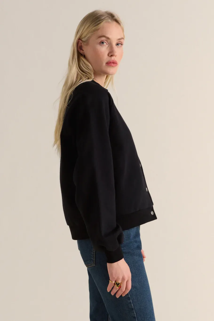Sweatshirts|Balzac Cardigan Douillet Noir