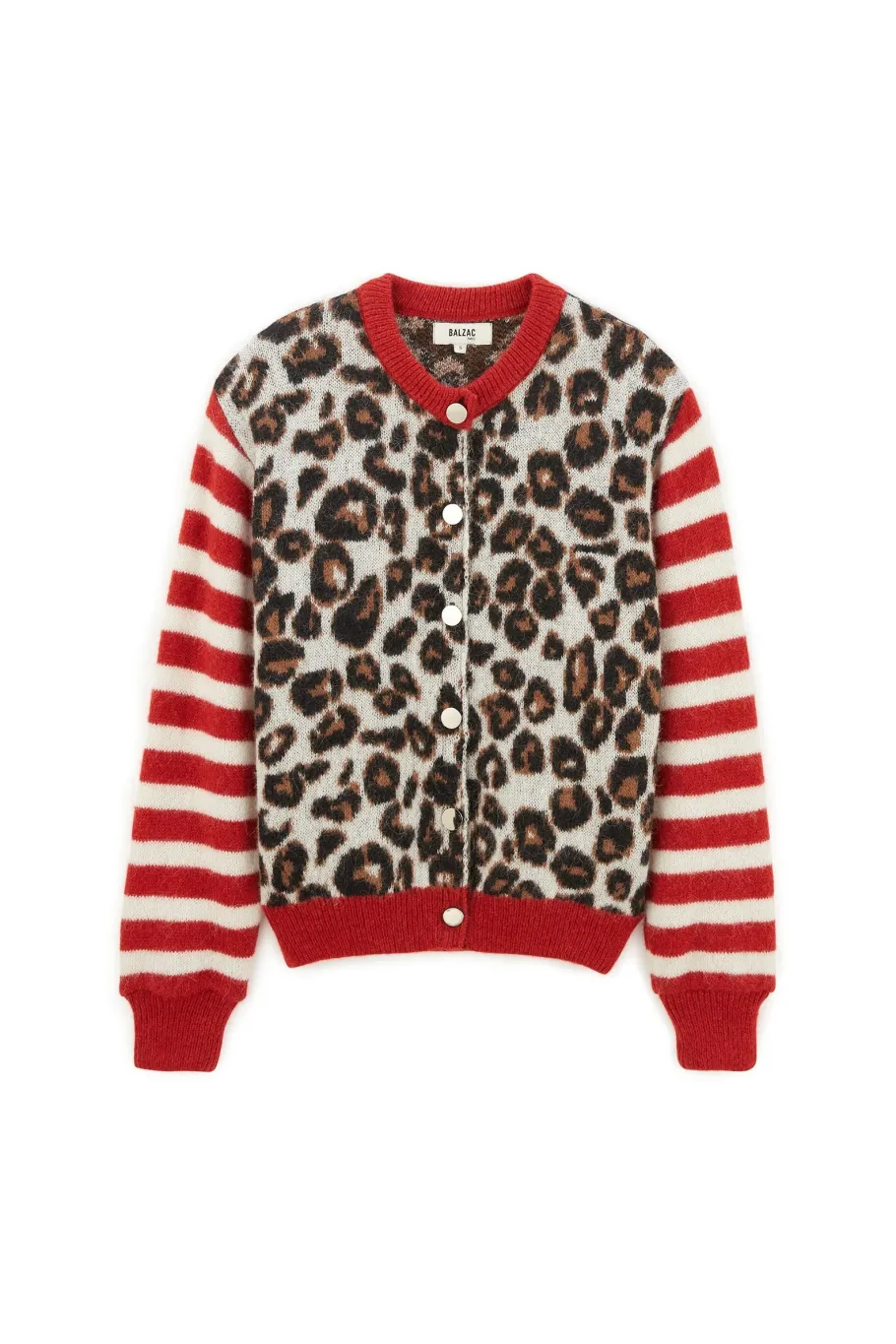 Pulls Et Cardigans|Balzac Cardigan Idole Rouge Et Leopard