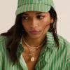 Casquettes Et Foulards|Balzac Casquette Espoir Rayures Vert Et Orange