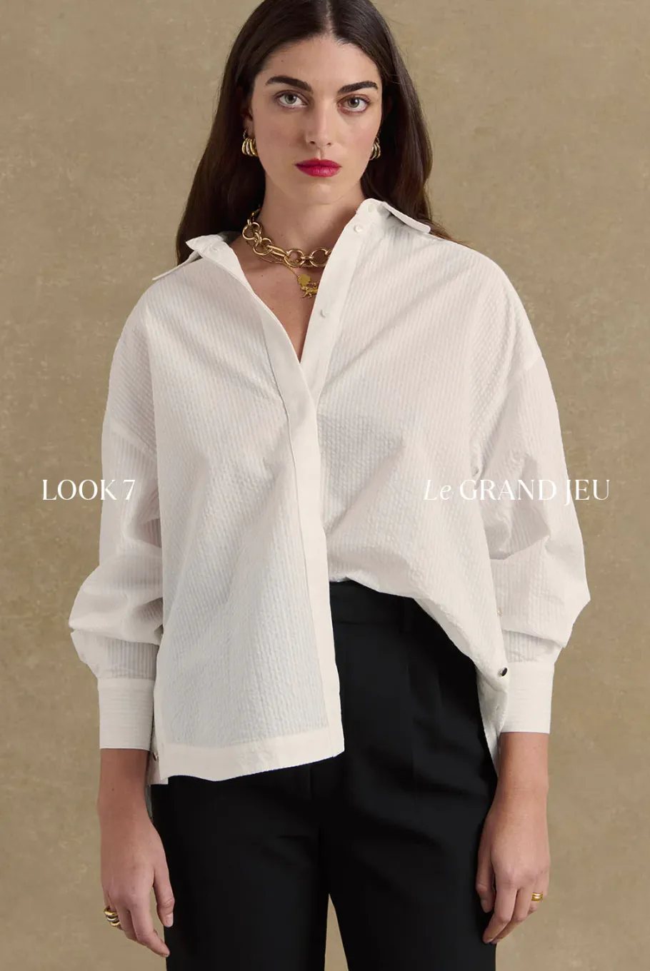 Chemises Et Blouses|Balzac Chemise Arthus Seersucker Blanc