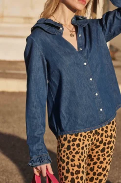 Chemises Et Blouses|Balzac Chemise Belkis Bleu Midi