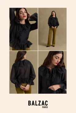 Chemises Et Blouses|Balzac Chemise Belva Noir