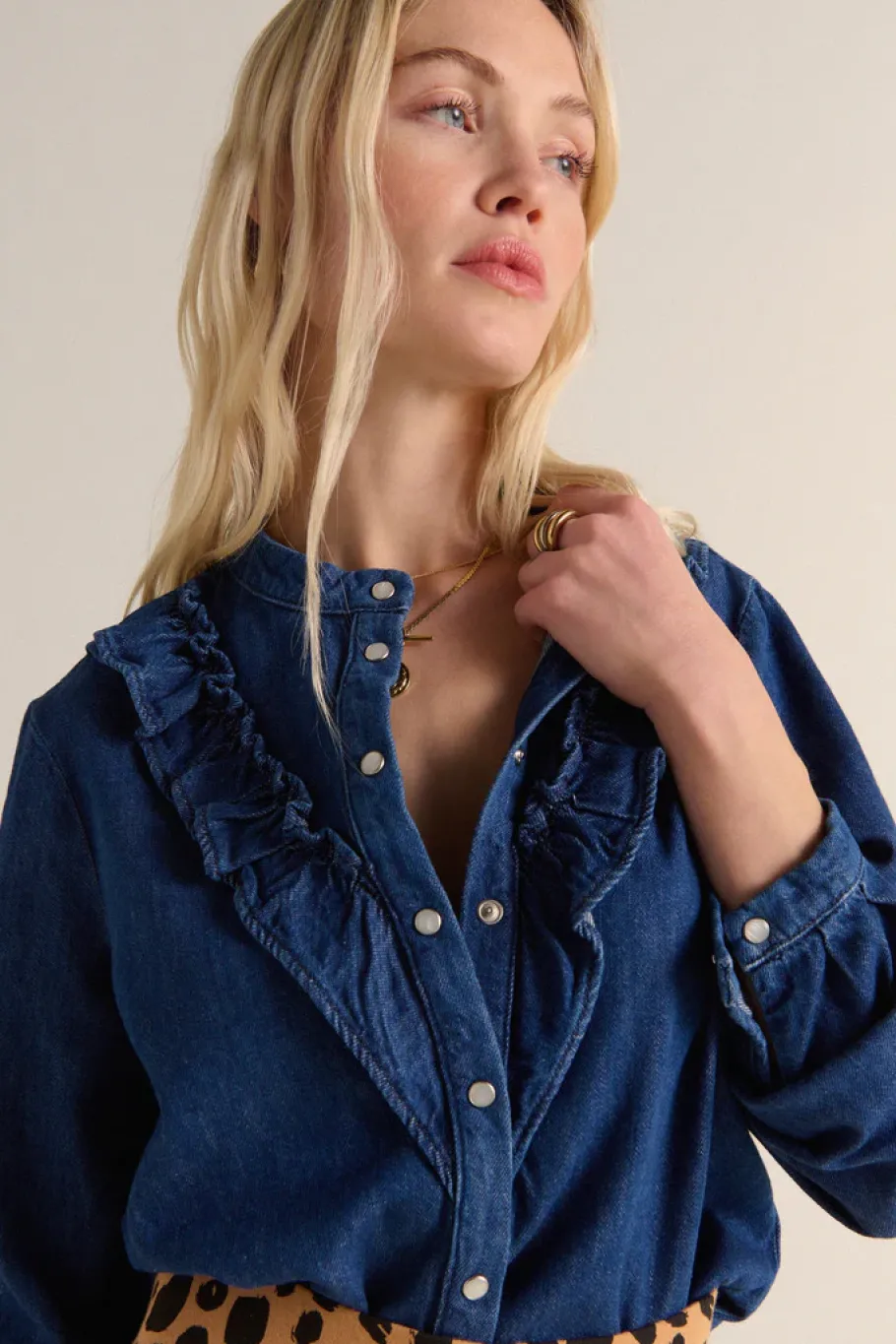 Chemises Et Blouses|Balzac Chemise Blanche En Jean