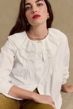 Chemises Et Blouses|Balzac Chemise Fossette Blanc Naturel