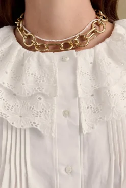 Chemises Et Blouses|Balzac Chemise Fossette Blanc Naturel