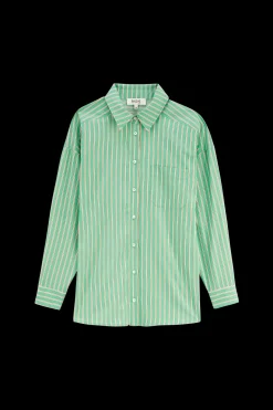 Chemises Et Blouses|Balzac Chemise Hector Rayures Vert Et Orange