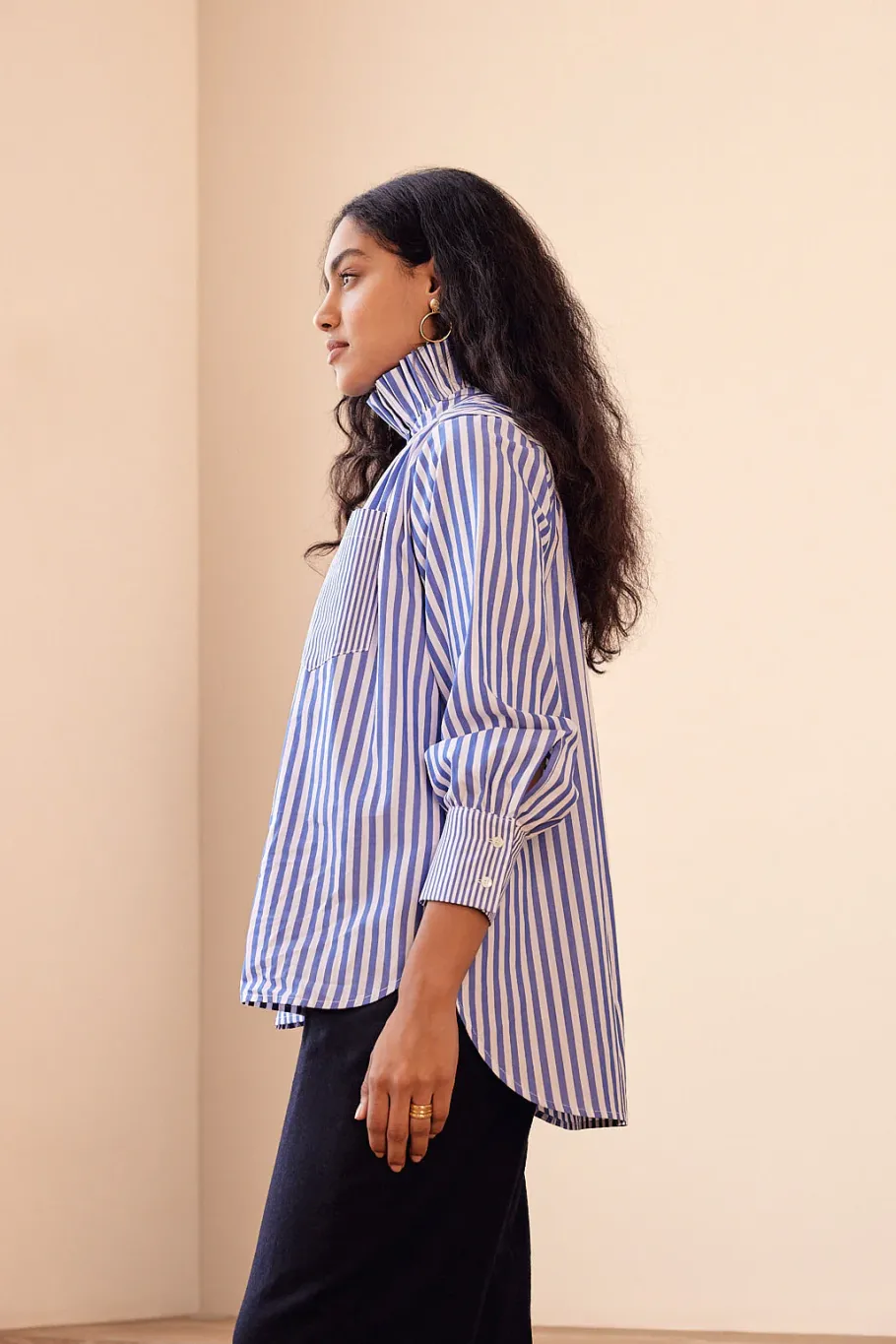 Chemises Et Blouses|Balzac Chemise Leonor Rayures Blanc Et Bleu