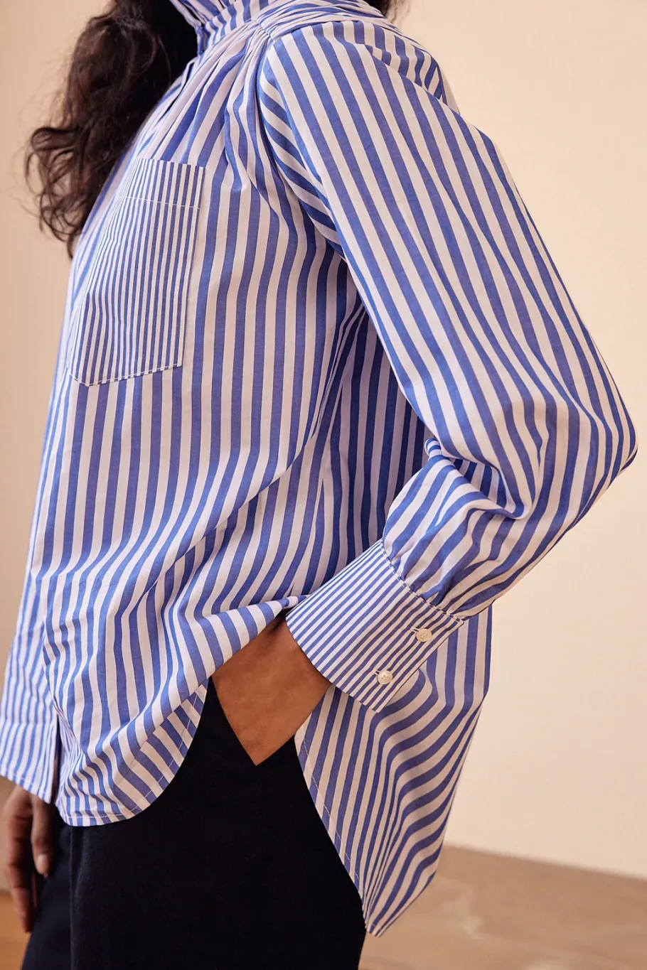 Chemises Et Blouses|Balzac Chemise Leonor Rayures Blanc Et Bleu