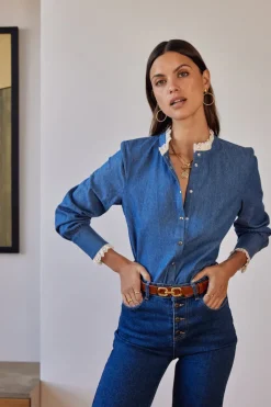 Chemises Et Blouses|Balzac Chemise Leopoldine Bleu