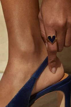 Babies, Sandales Et Escarpins|Balzac Escarpins Ode Vernis Froisse Bleu Nuit