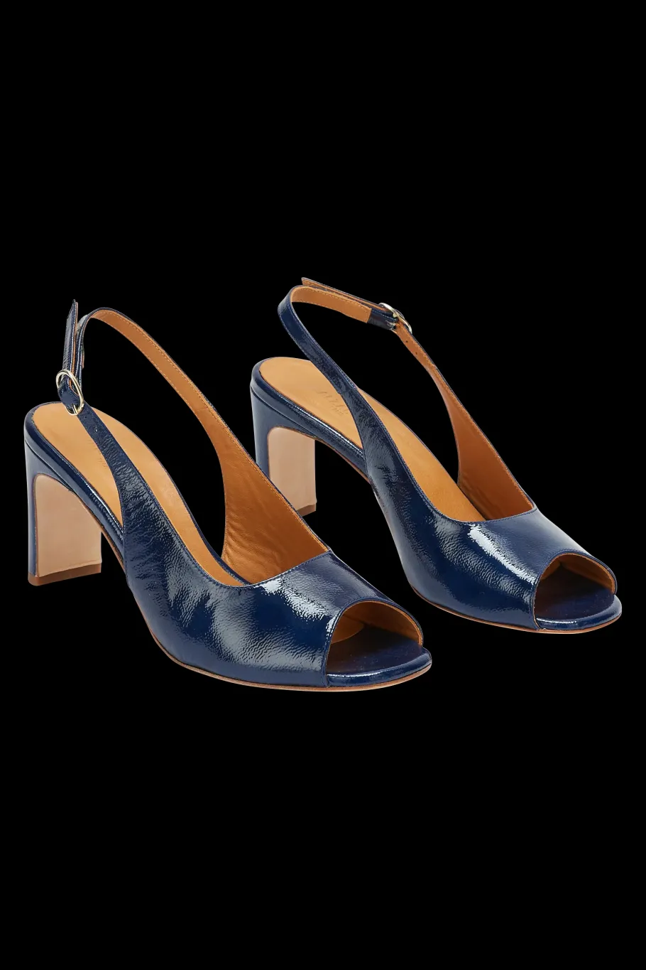 Babies, Sandales Et Escarpins|Balzac Escarpins Ode Vernis Froisse Bleu Nuit