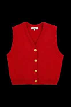 Pulls Et Cardigans|Balzac Gilet Constant Rouge