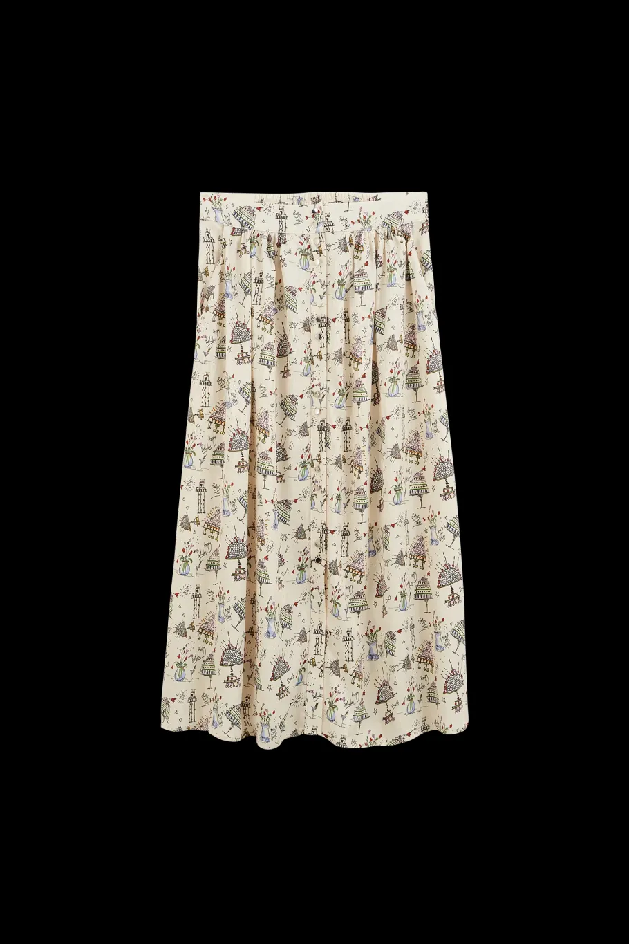 Jupes Et Shorts|Balzac Jupe Sally Imprime Anniversaire