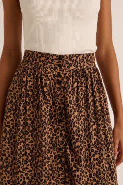 Jupes Et Shorts|Balzac Jupe Sally Leopard