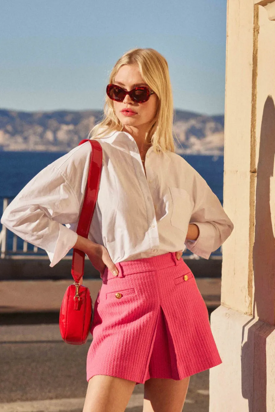 Jupes Et Shorts|Balzac Jupe-Short Mayeul Rose