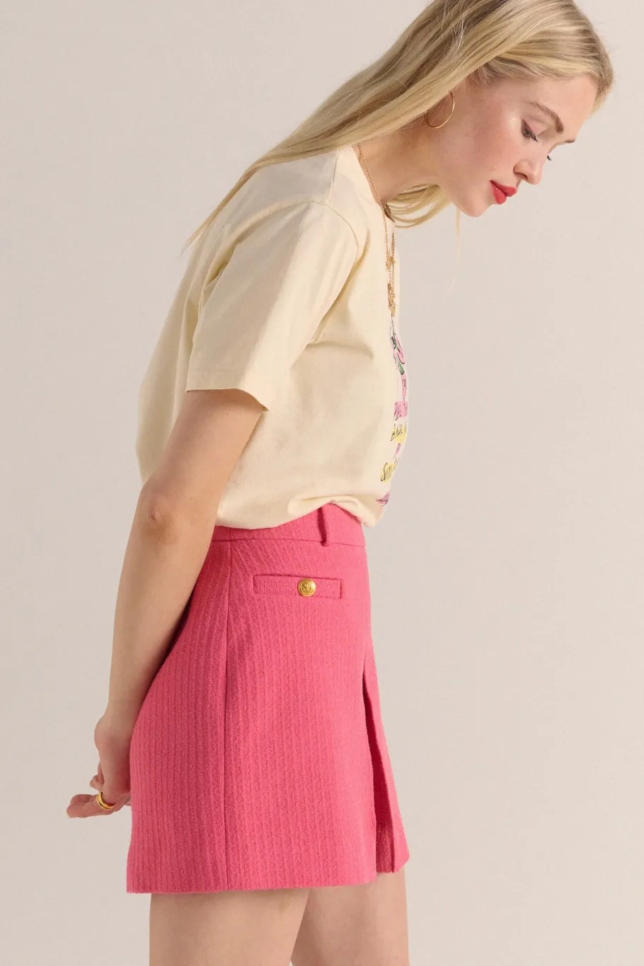 Jupes Et Shorts|Balzac Jupe-Short Mayeul Rose
