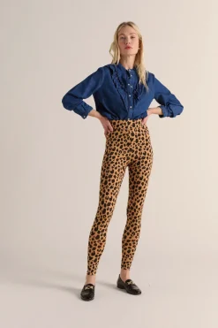 Pantalons|Balzac Legging Calme Leopard
