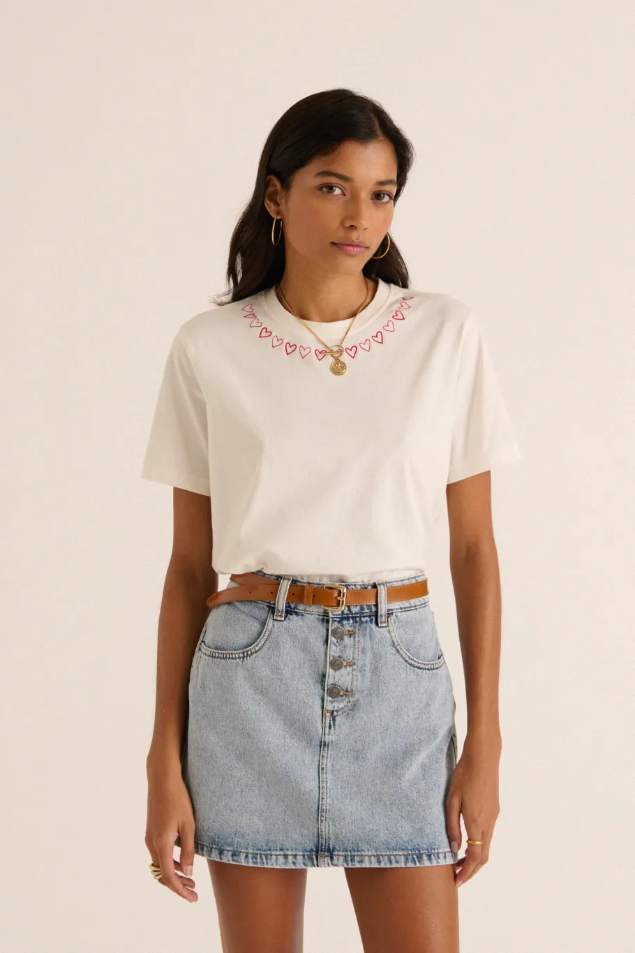 Jupes Et Shorts|Balzac Mini-Jupe Sixtine Bleu Glacier
