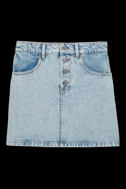 Jupes Et Shorts|Balzac Mini-Jupe Sixtine Bleu Glacier