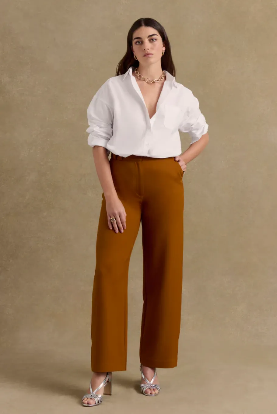 Pantalons|Balzac Pantalon Palette Terracotta