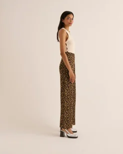 Pantalons|Balzac Pantalon Piana Leopard Irise