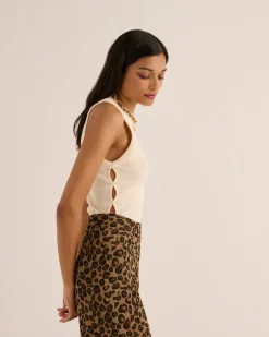 Pantalons|Balzac Pantalon Piana Leopard Irise