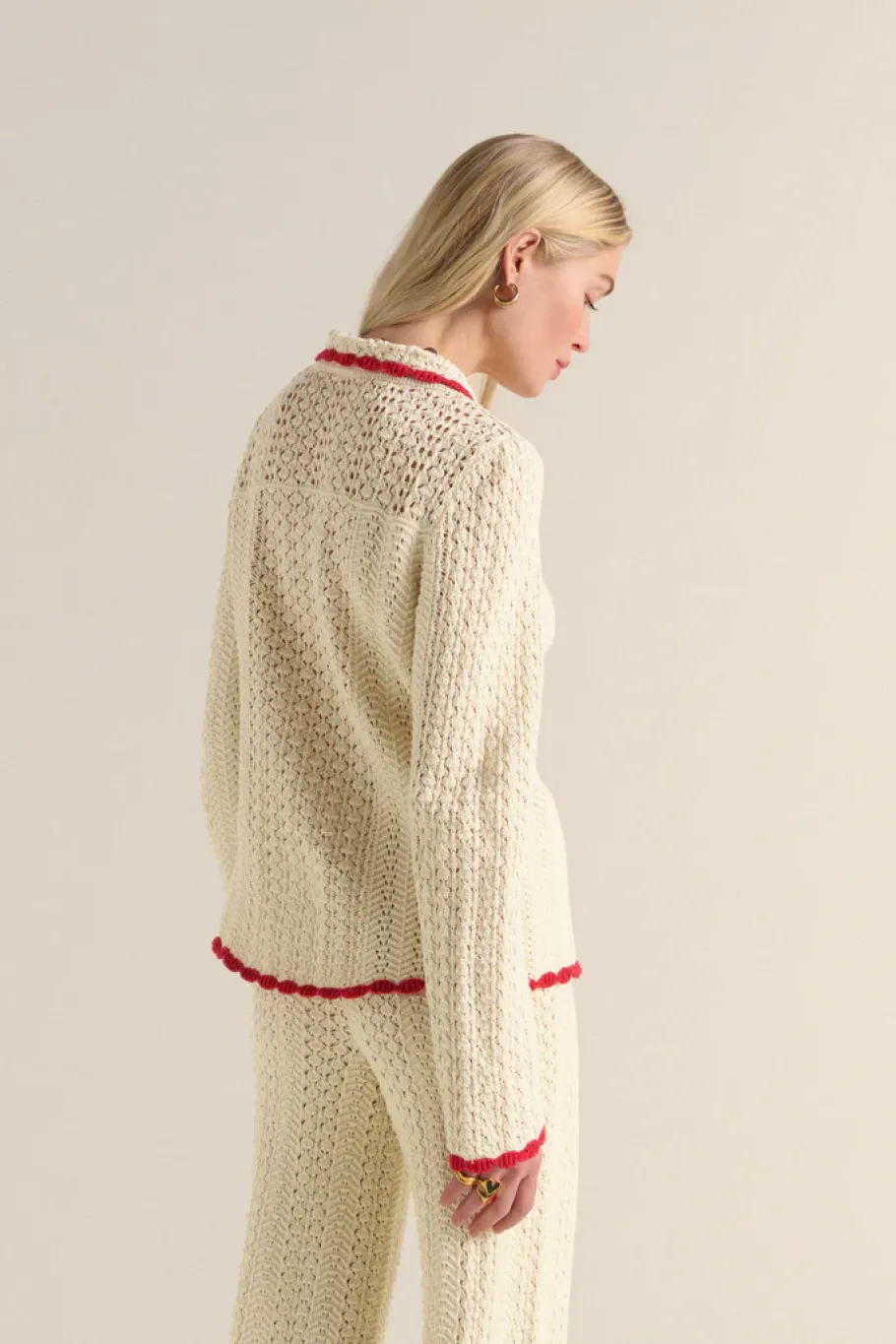 Tee-Shirts Et Bodies|Balzac Polo Gabin Ecru Et Rouge