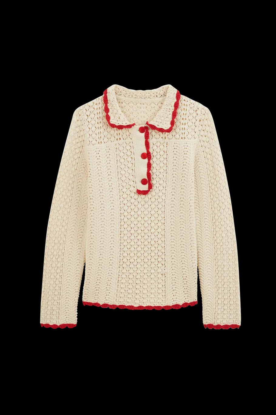 Tee-Shirts Et Bodies|Balzac Polo Gabin Ecru Et Rouge