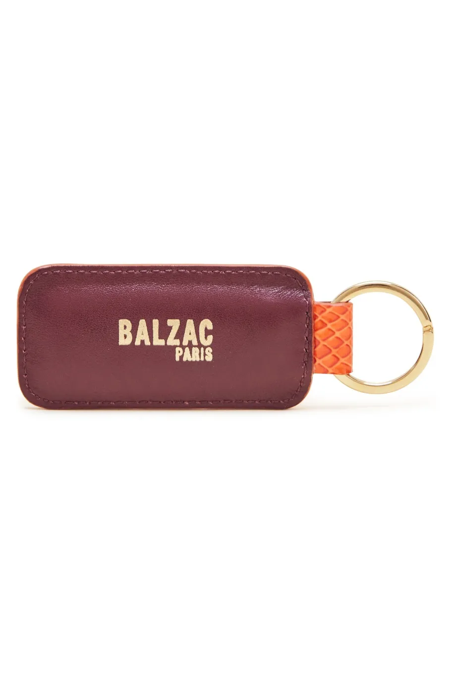 Petite Maroquinerie|Balzac Porte-Cles Nestor Orange Et Bordeaux
