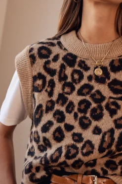 Pulls Et Cardigans|Balzac Pull Blason Leopard