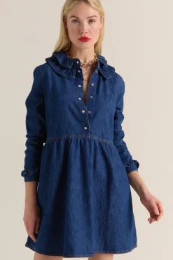 Robes|Balzac Robe Belkis Bleu Midi