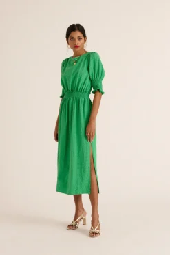Robes|Balzac Robe Celeste Vert Pelouse