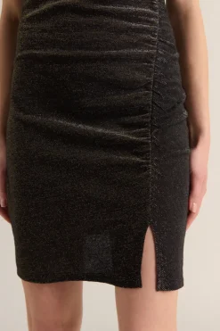 Robes|Balzac Robe Floreal Noir Irise Dore