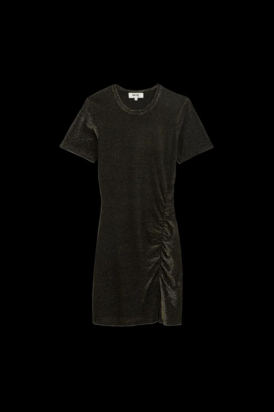 Robes|Balzac Robe Floreal Noir Irise Dore