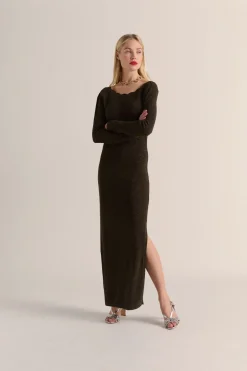 Robes|Balzac Robe Louka Kaki Irise