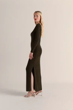 Robes|Balzac Robe Louka Kaki Irise