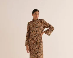 Robes|Balzac Robe Pepite Guepard Cappucino