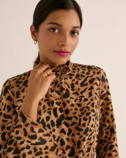 Robes|Balzac Robe Pepite Guepard Cappucino