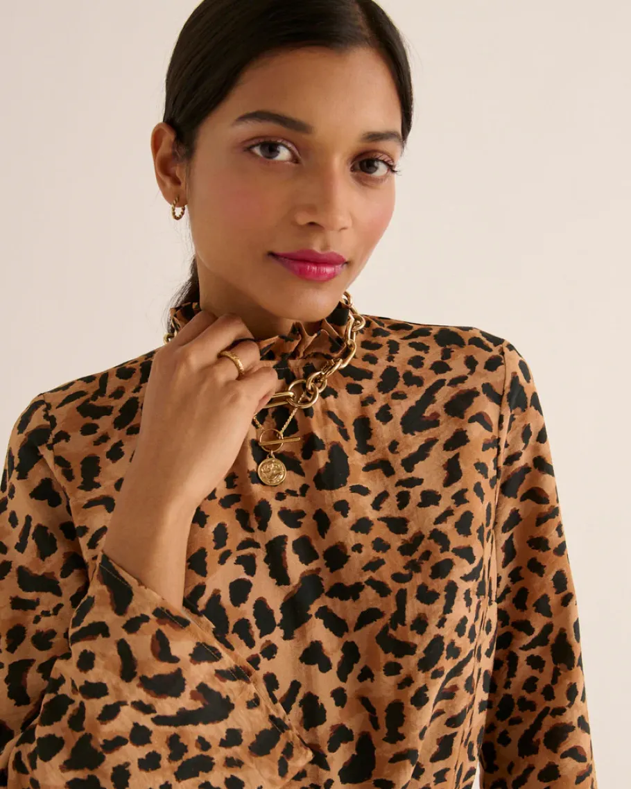 Robes|Balzac Robe Pepite Guepard Cappucino
